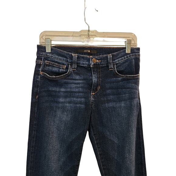 Joe's Jeans Blue Dark Denim Mid Rise Classic Casual Ankle Skinny Jeans Size 27 - Picture 3 of 9